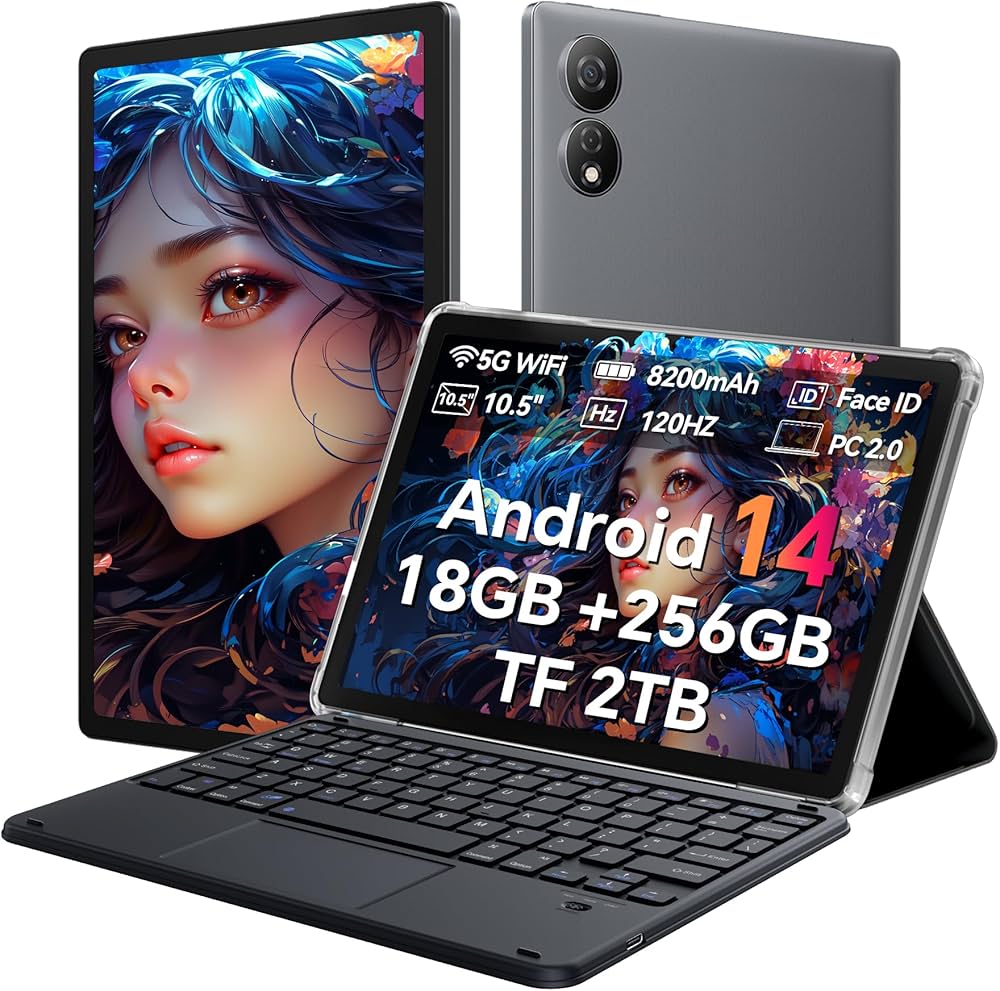 OSCAL Pad 80 WiFi Android 14 Tablet, 18GB+256GB Tablets, 2TB