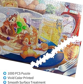 Amazon.co.jp: チップ デール アニメ ジグソーパズル 木製 1000ピース