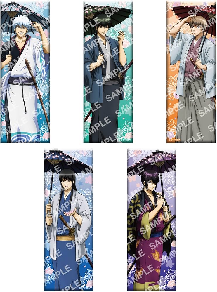 Amazon.co.jp: 銀魂 ロング缶バッジコレクション 5個入りBOX : ホビー