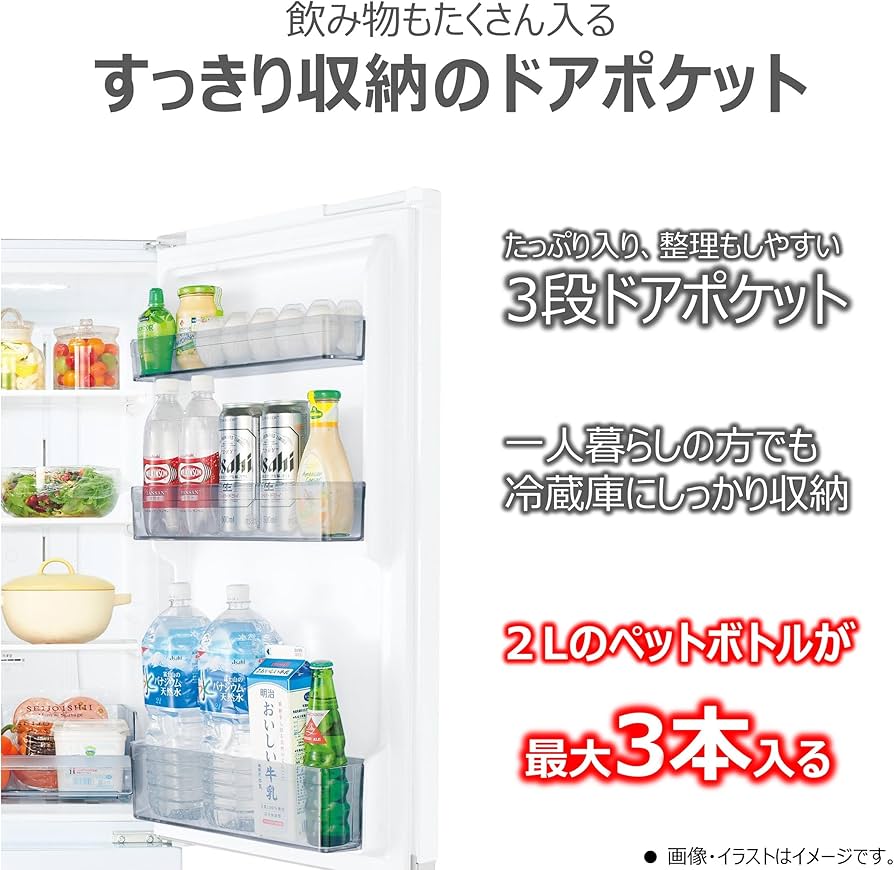 Amazon | TOSHIBA(東芝) 冷蔵庫 幅47.9㎝ 170L GR-W17BS(W) 2ドア 自動