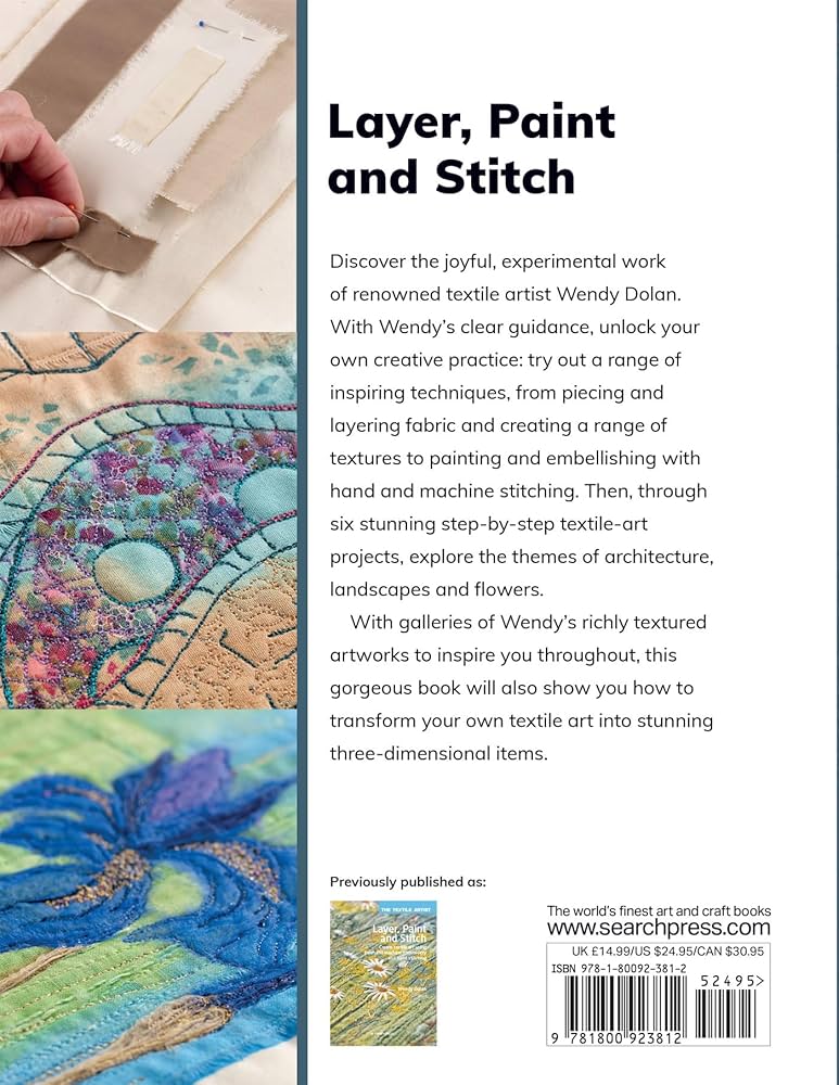 Amazon.com: Layer, Paint and Stitch: Create textile art with
