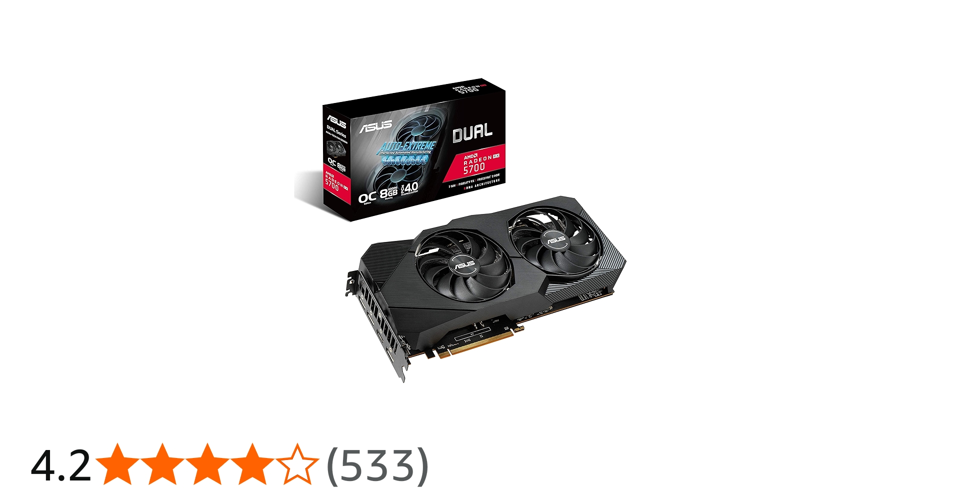 Amazon | ASUS AMD RX 5700搭載 デュアルファンモデル 8G DUAL-RX5700
