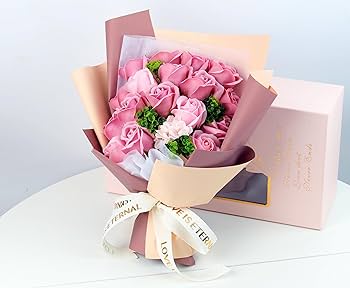 Amazon｜ソープフラワー花束母の日フラワーギフトANLUMAバラflower 18