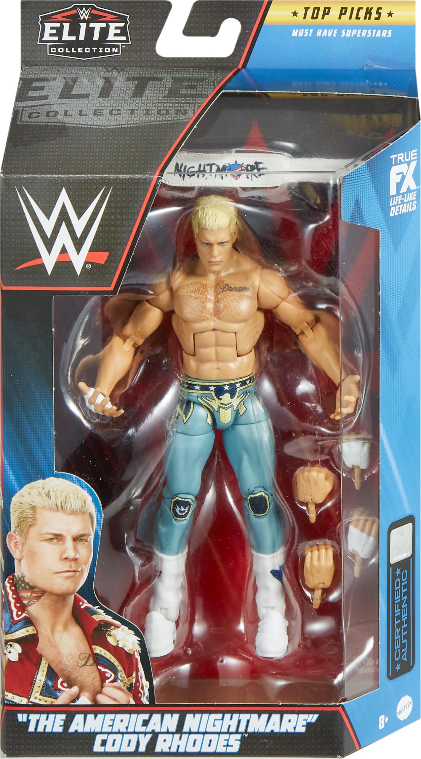 Amazon.co.jp: Mattel WWE Cody Rhodes Top Picks Elite Collection