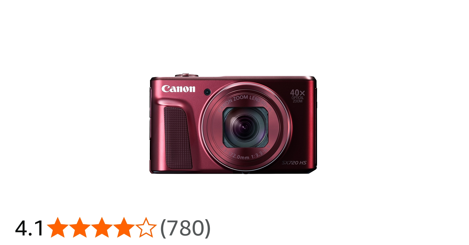 Amazon | Canon デジタルカメラ PowerShot SX720 HS レッド 光学40倍