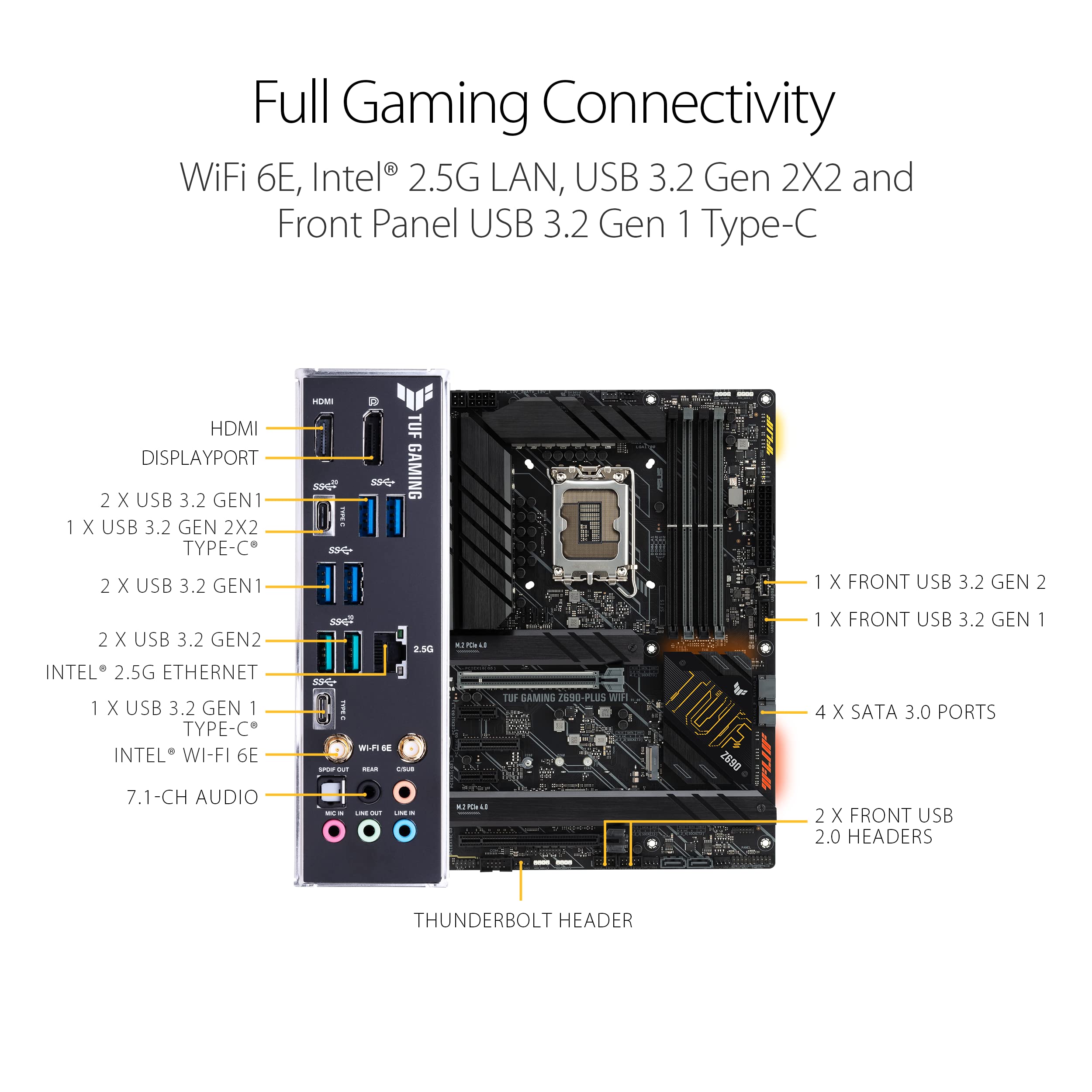 Amazon.com: ASUS TUF Gaming Z690-Plus WiFi LGA 1700(Intel12th Gen