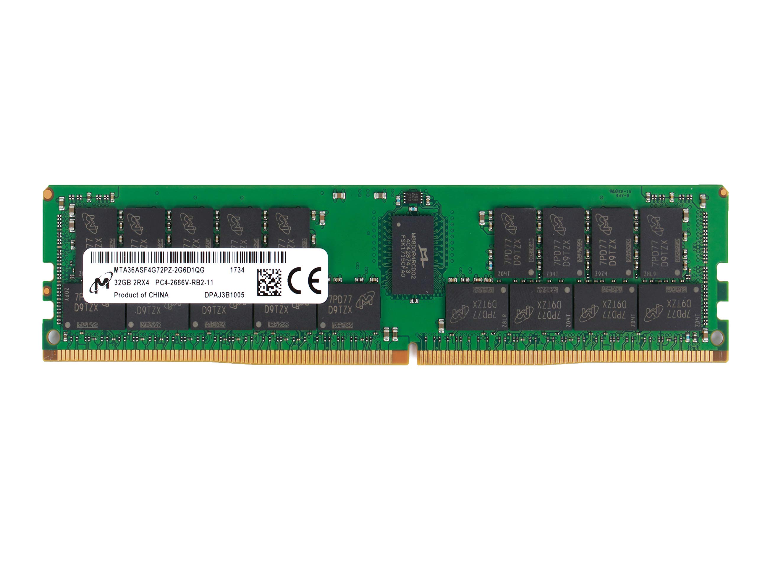 MICRON 32GB PC4-2666V-R Registered ECC 2RX4 Memory RDIMM
