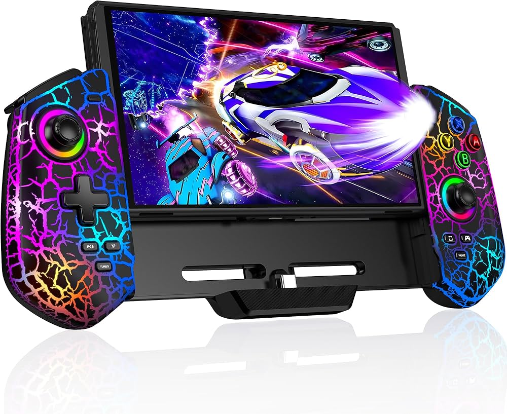 Amazon.co.jp: スイッチ コントローラー 7色RGBライト 携帯モード専用