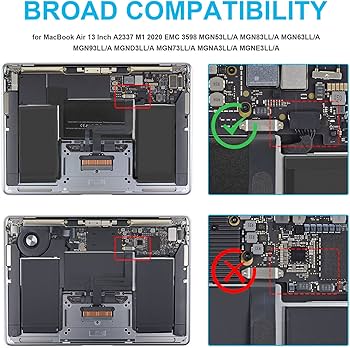Amazon.com: TREE.NB A2389 A2337 Laptop Battery Replacement for
