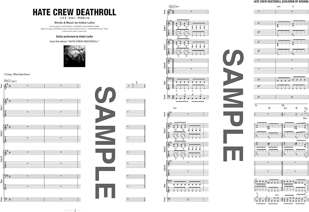 Amazon.co.jp: バンド・スコア ギタリストのヘヴィ・メタルVol.2