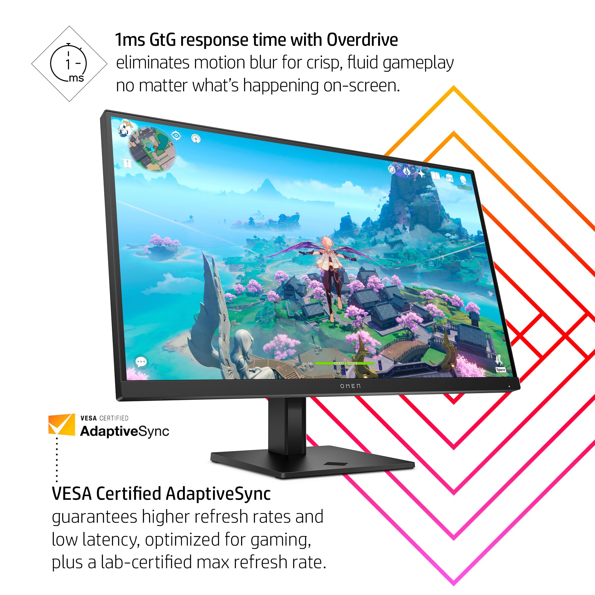 Amazon.co.jp: HP:OMEN 27インチ FHD 165Hz ゲーミングモニター – OMEN