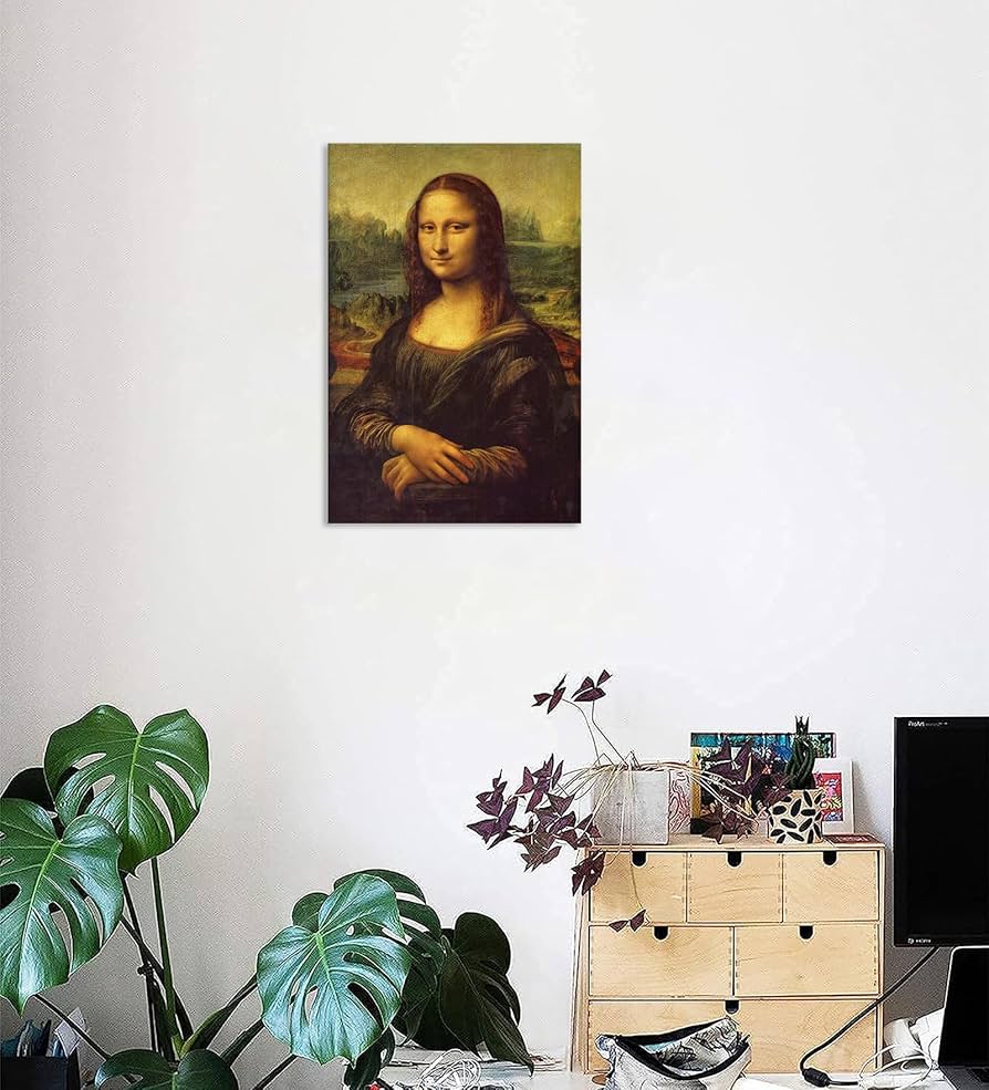 Amazon.co.jp: アートパネル モナリザ絵画複製ポスター 壁掛け絵画