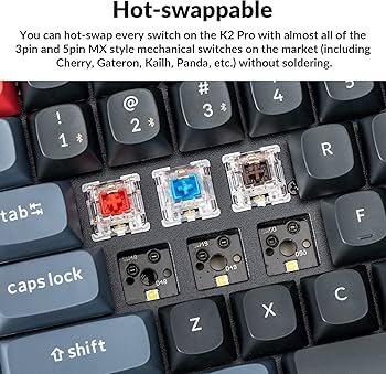 Amazon.com: Keychron K2 Pro 75% Layout Custom Wireless Mechanical