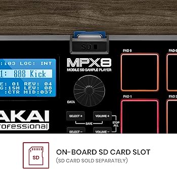 Amazon | Akai Professional サンプラー 8パッド SDカードスロット