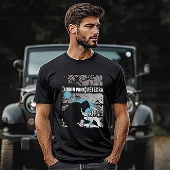 Linkin Park Men's Meteora Drip Collage T-Shirt Black Large