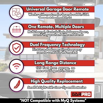 Amazon.com: Universal Garage Door Opener Remote, Replaces Clicker