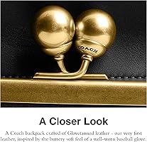 Amazon.com: COACH Kisslock Frame Backpack, B4/Black One Size