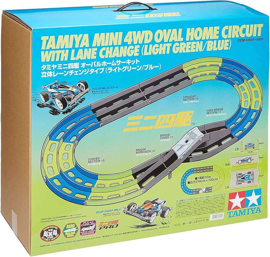 Amazon.co.jp: Mini 4wd Oval Home Circuit with Lane Change 69569