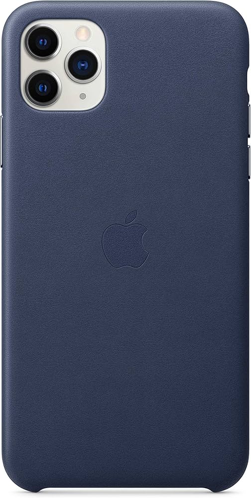 Amazon.com: Apple iPhone 11 Pro Max Leather Case - Midnight Blue