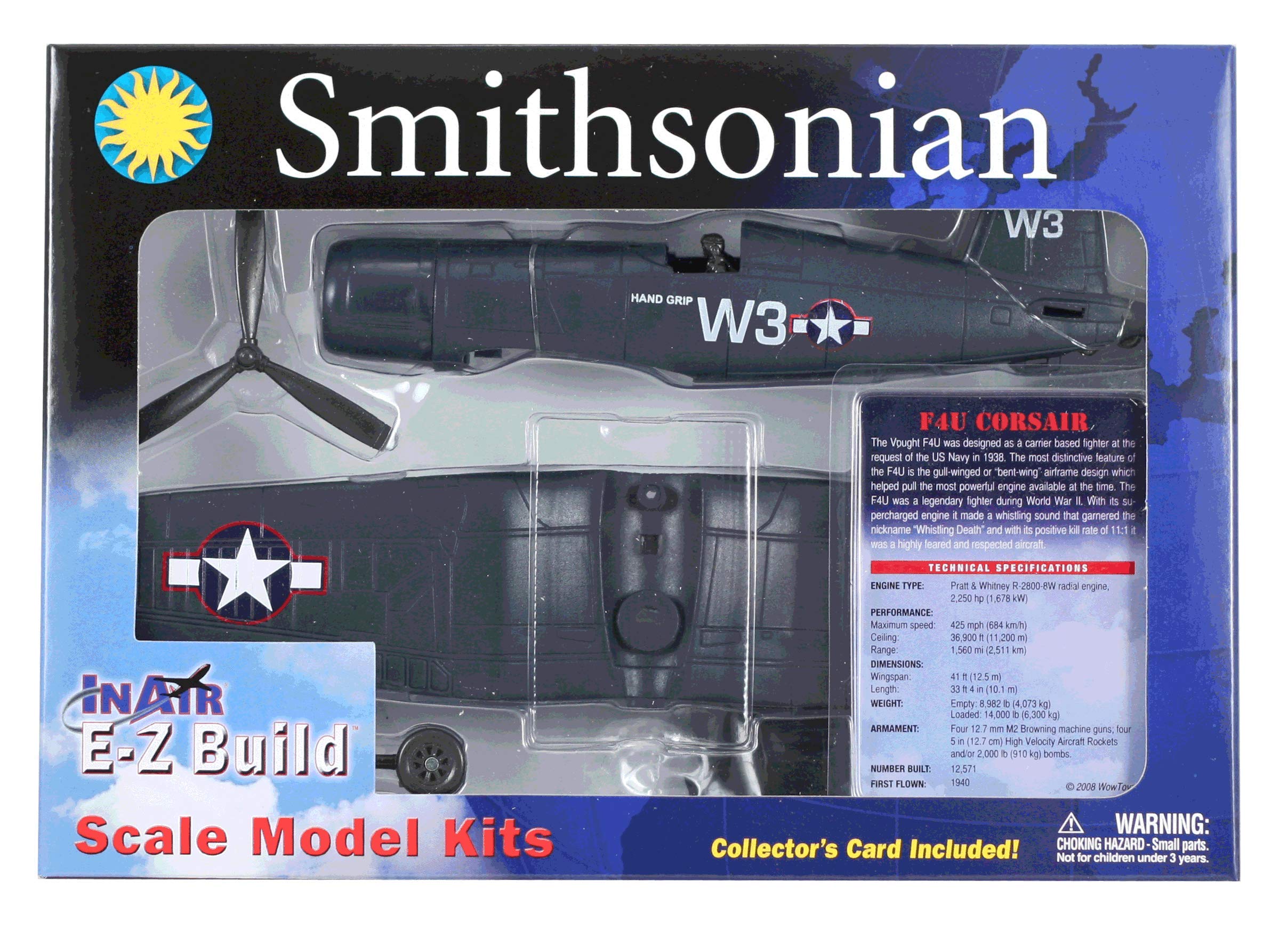 Amazon.com: SMITHSONIAN InAir E-Z Build - F4U Corsair : Arts