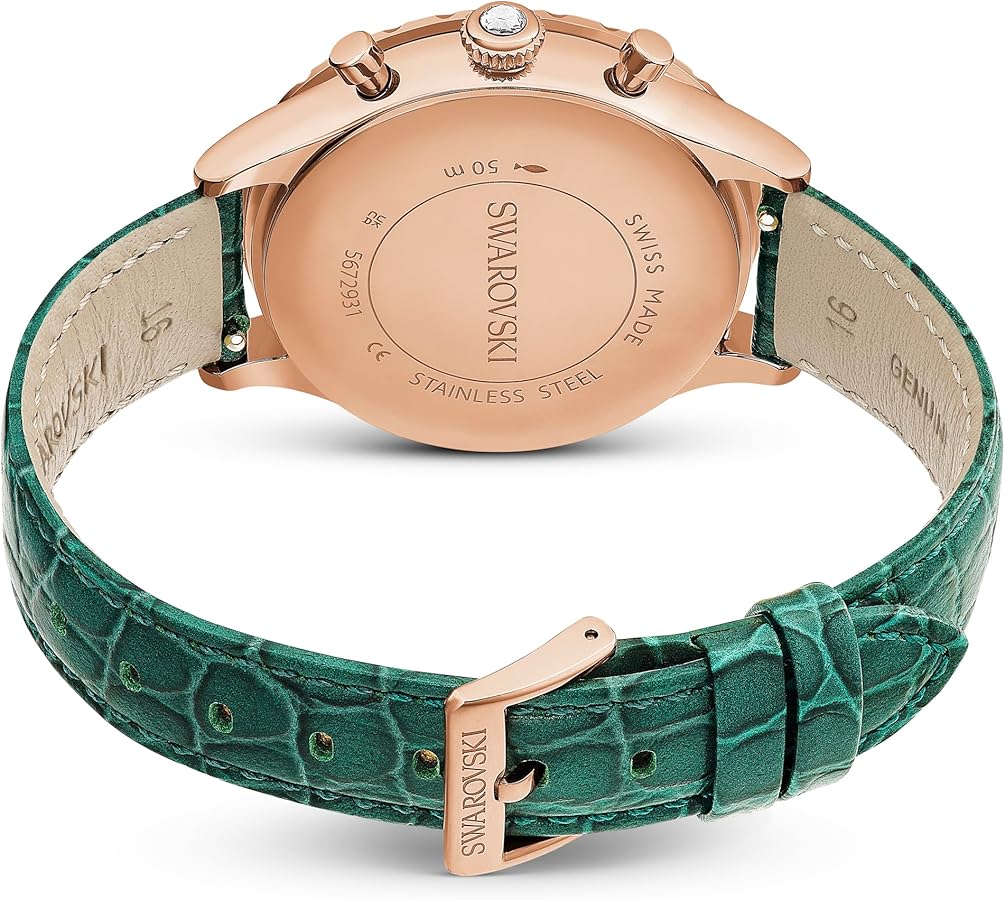 Amazon.com: Swarovski Octea Chrono Watch, Green Swiss-Made