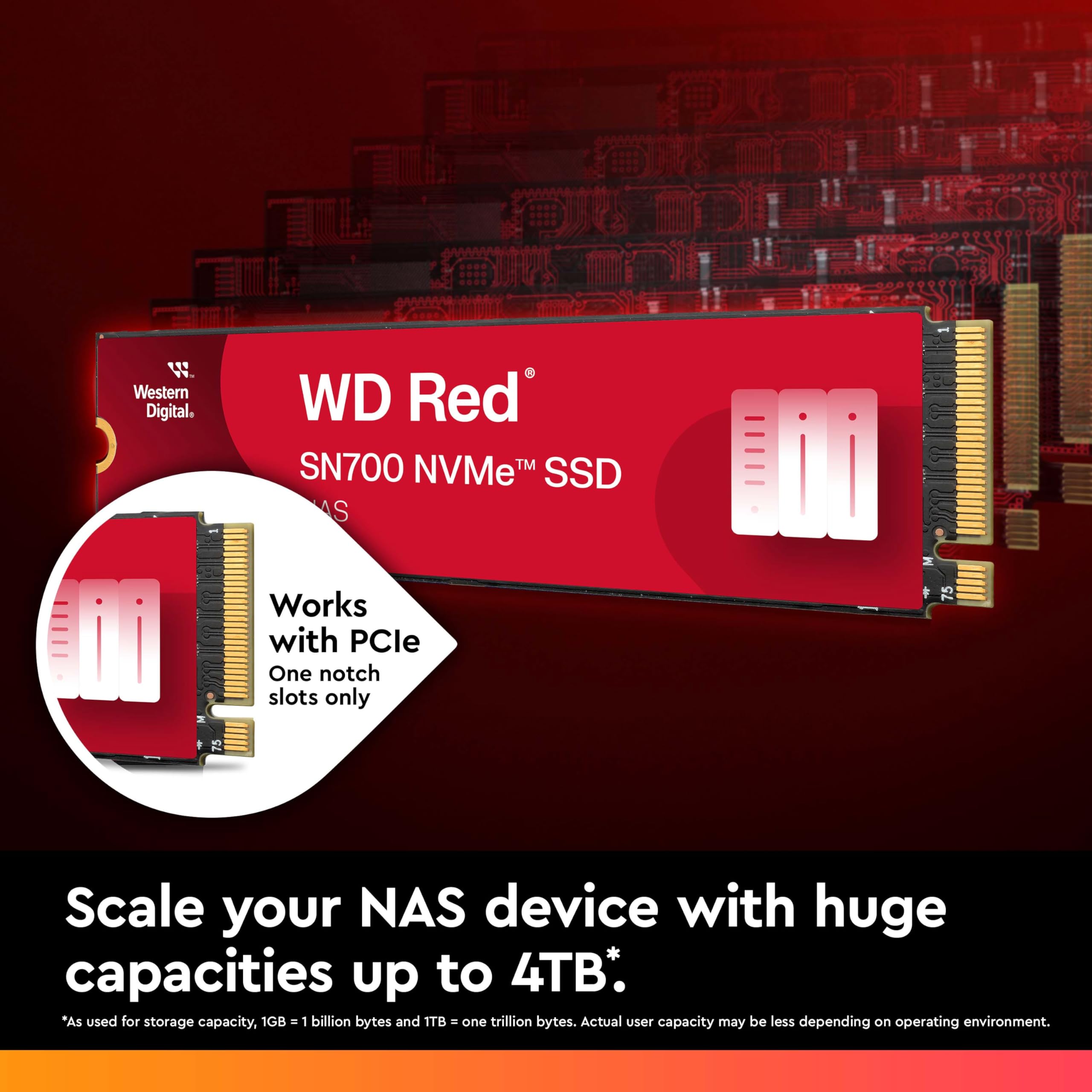 Amazon | WDS100T1R0C [WD Red SN700 NVMe SSD（1TB M.2(2280) PCIe