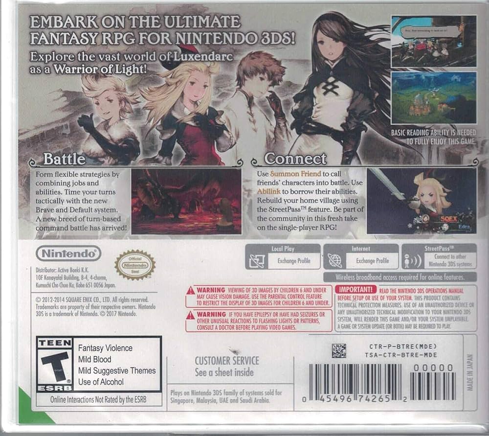 Amazon.com: Bravely Default - Nintendo 3DS : Video Games