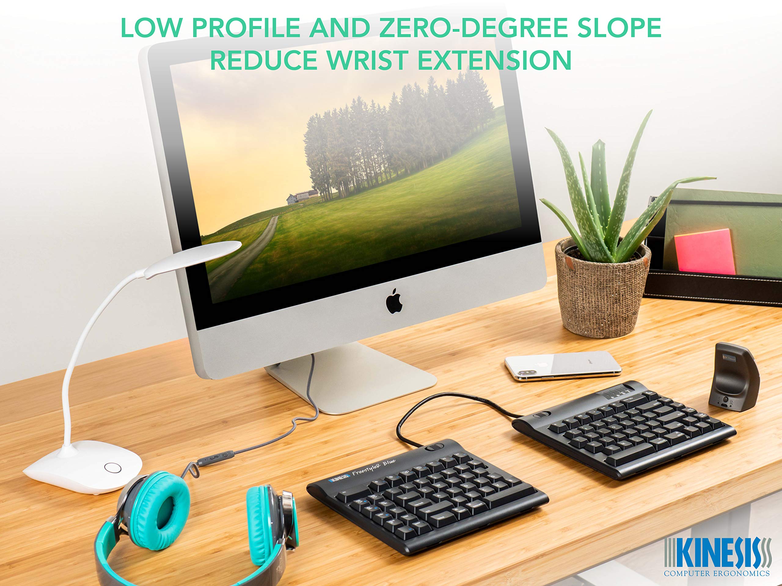 Amazon | Kinesis Freestyle2 Blue Wireless Ergonomic Keyboard for