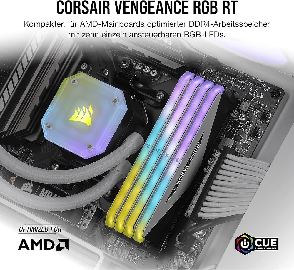 メモリー CORSAIR 32GB 8gb x4 DDR4 3200 RGB VENGEANCE® RGB PRO 32GB