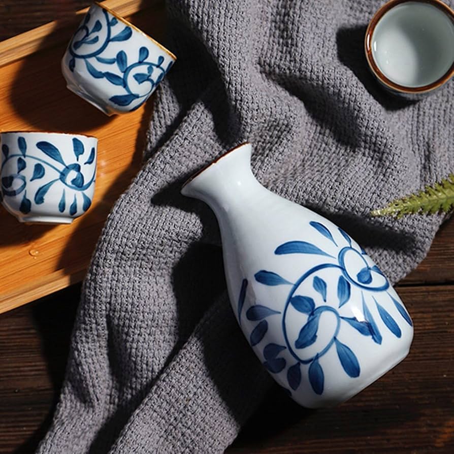 Amazon.co.jp: 酒器セット とっくり おちょこ セット 徳利1個 5点