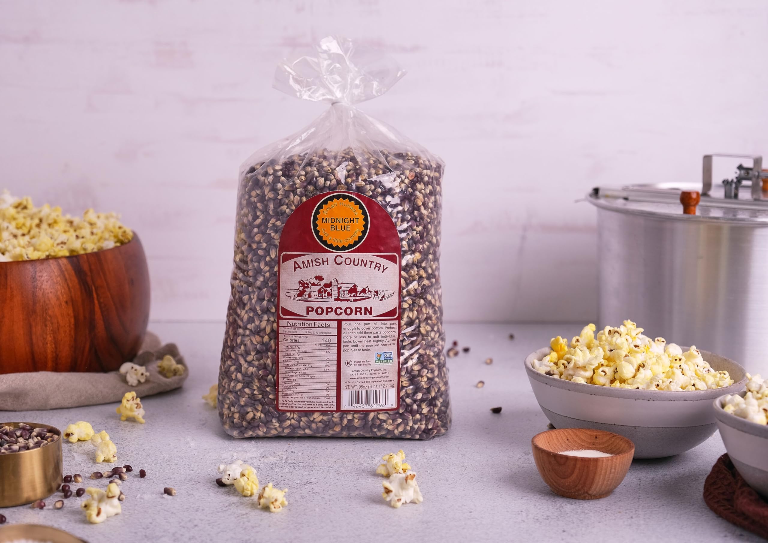 Amazon.com: Amish Country Popcorn | 6 lb Bag | Midnight Blue