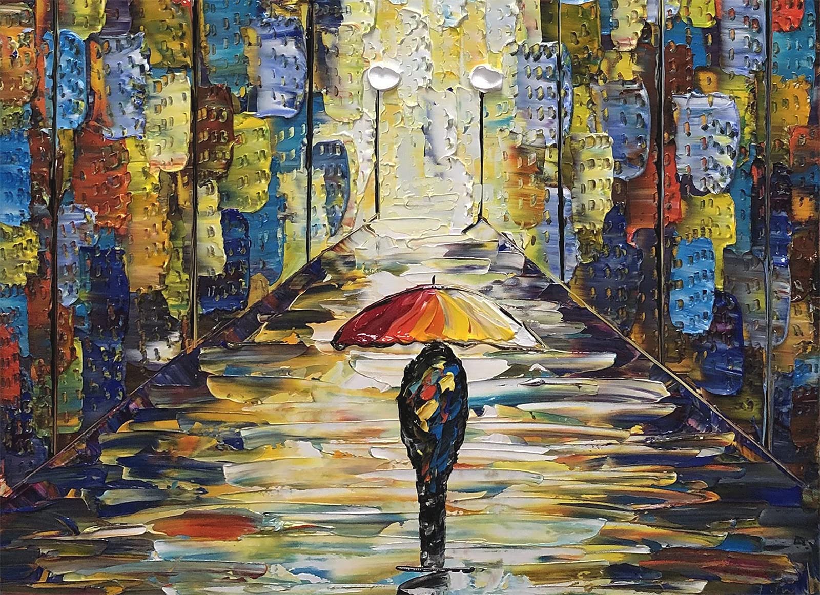 Amazon.co.jp: V-inspire 絵画 24 x 48インチ モダン抽象画