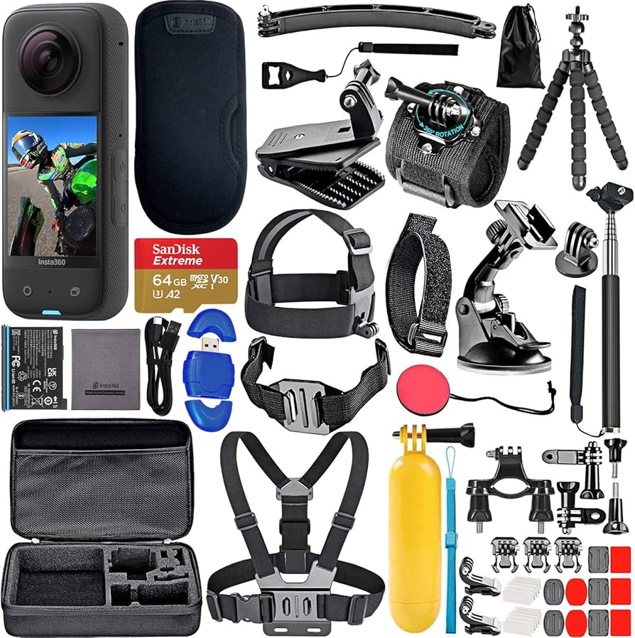 Amazon.com : insta360 X3 - Waterproof 360 Action Camera with 1/2