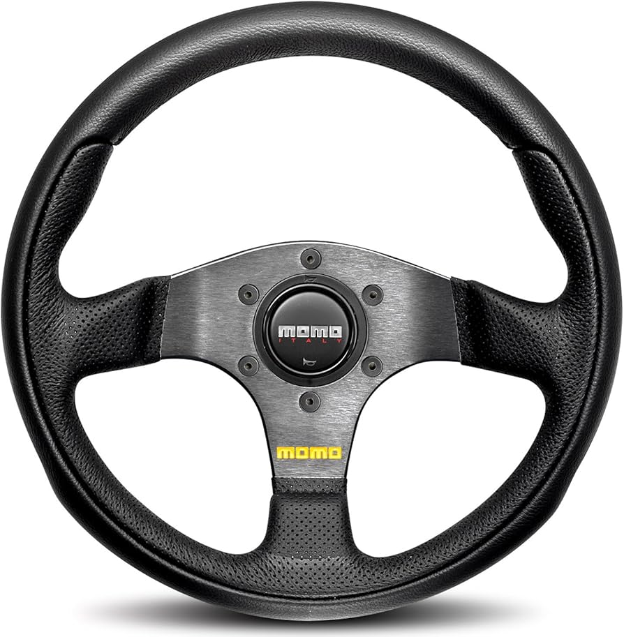 Amazon | Momo TEA28BK0B Team 280 mmレザーステアリングホイールby