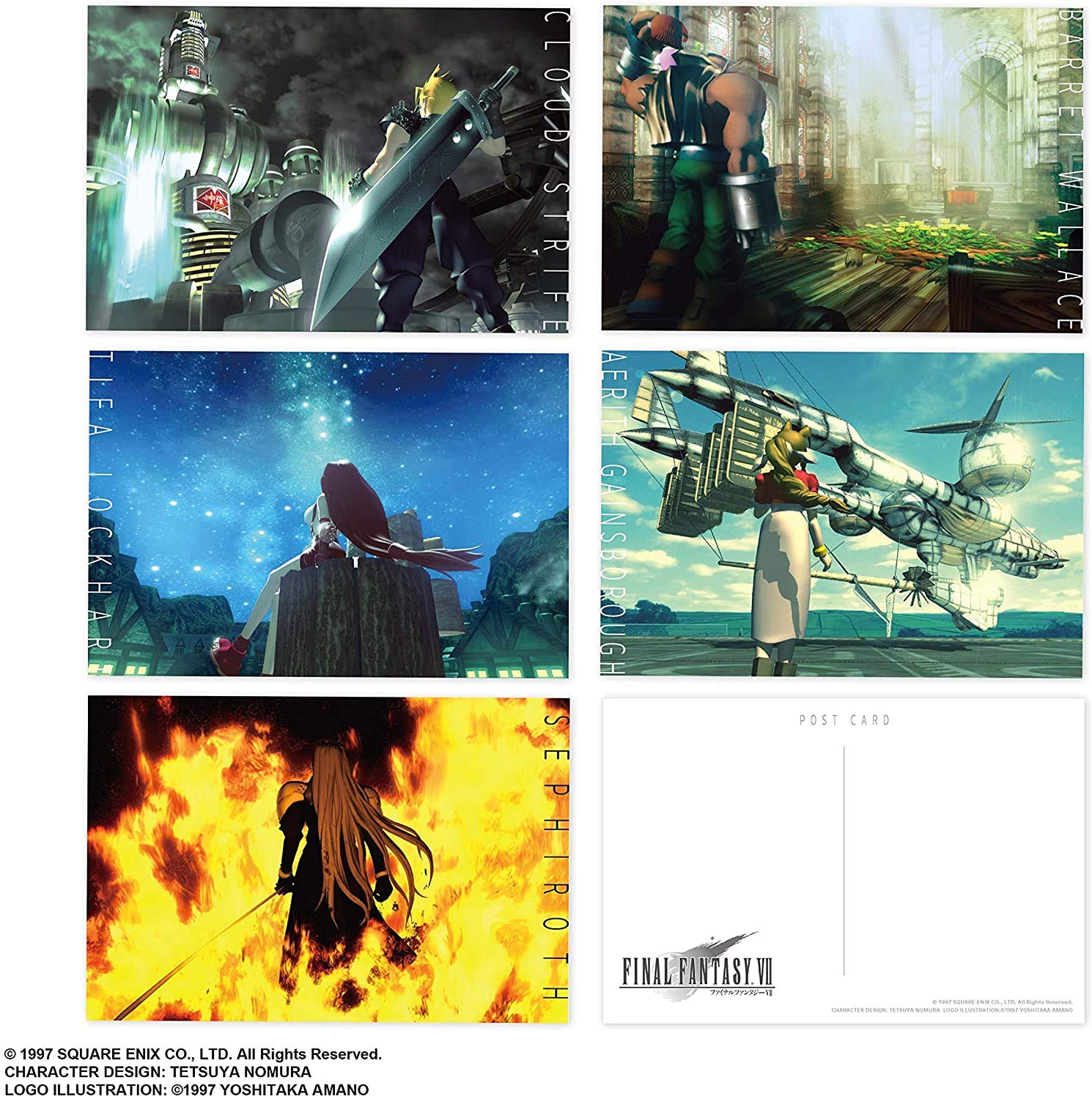 Amazon.co.jp: ファイナルファンタジーVII ポストカードセット