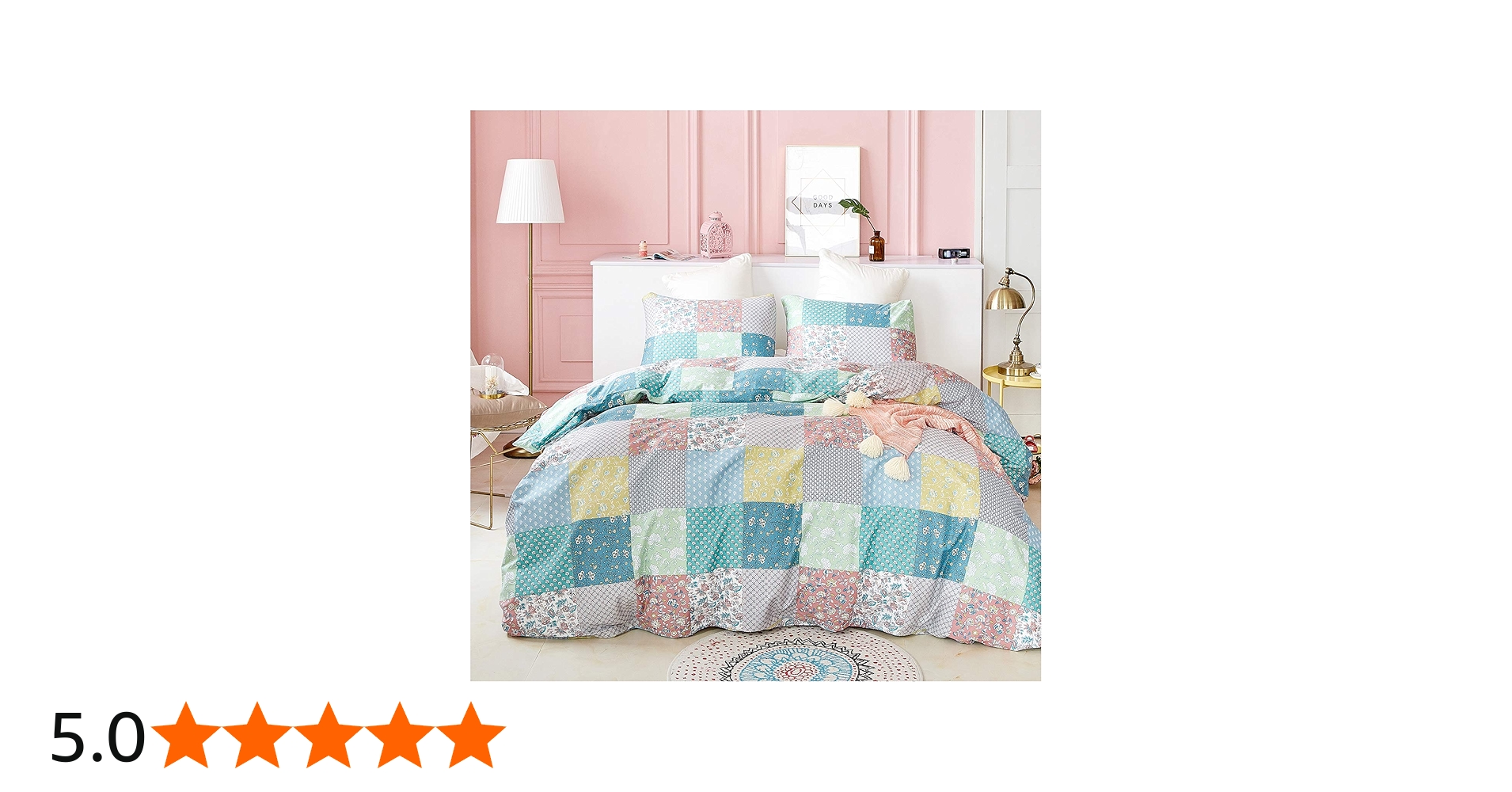 Amazon｜Luxlovery カントリースタイル パッチワーク 掛け布団カバー