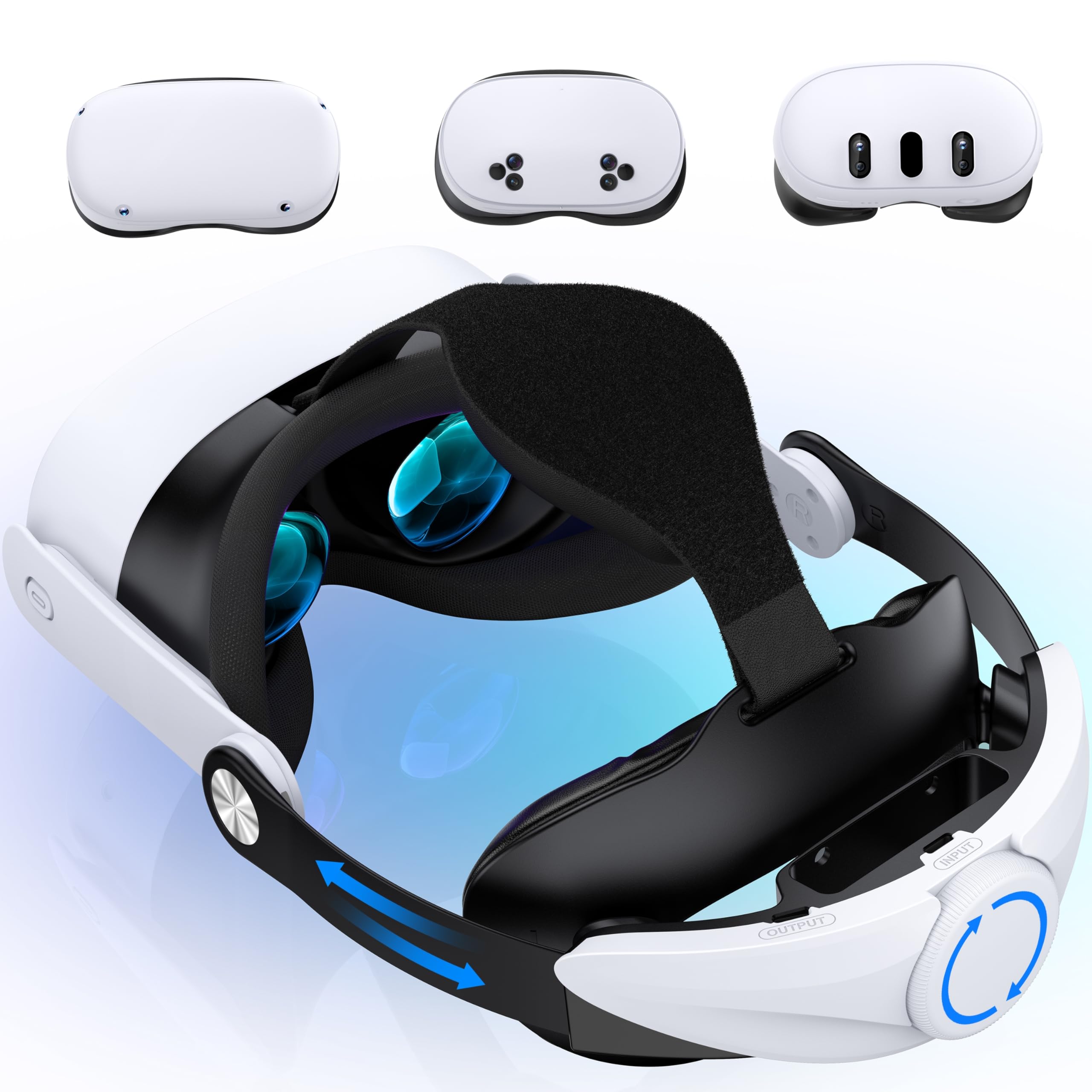 Amazon | Quest 3S/Quest 3/Quest 2用ヘッドストラップ、ダブルノブ