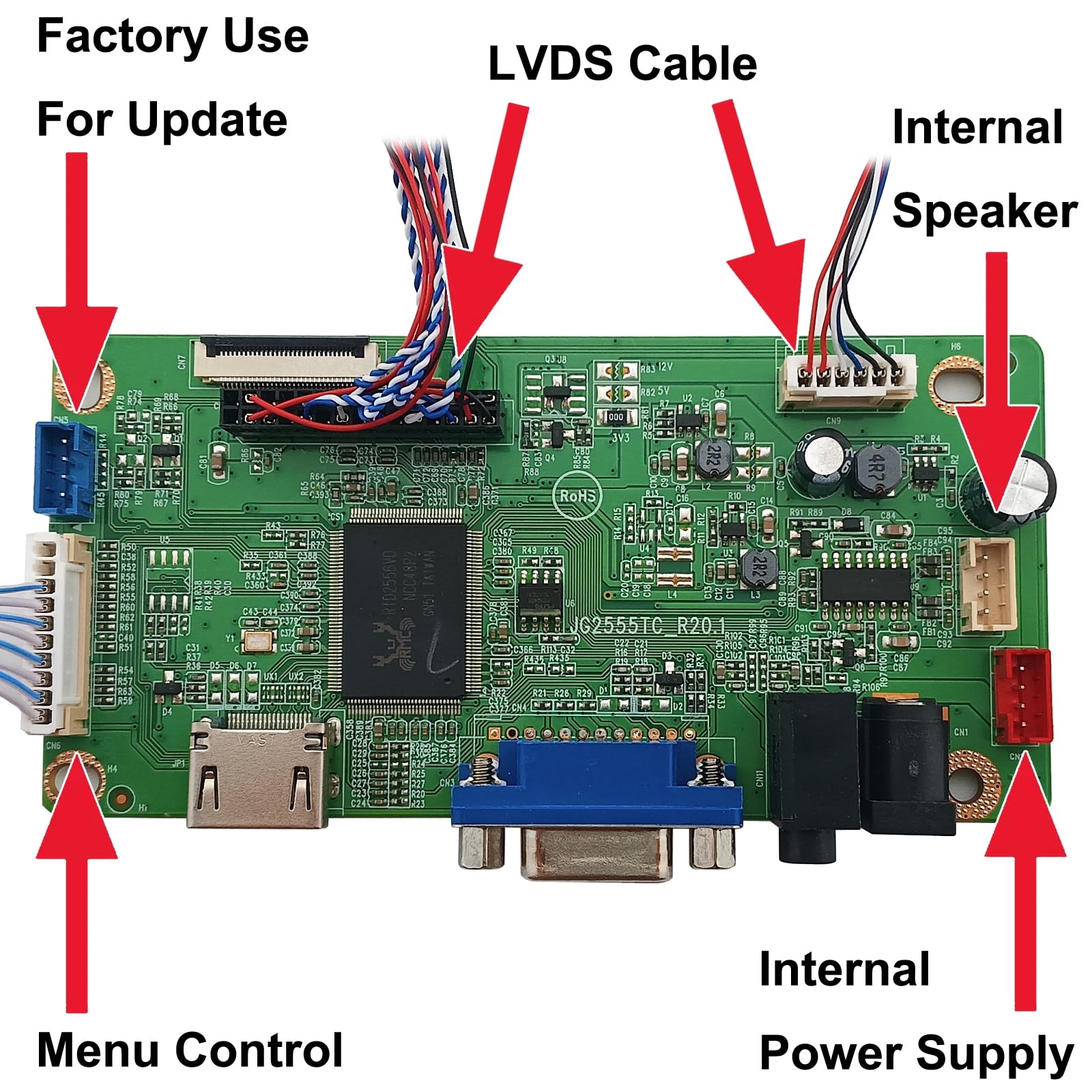 Amazon.co.jp: QAREQU LCD コントローラー ドライバーボード iPad Air