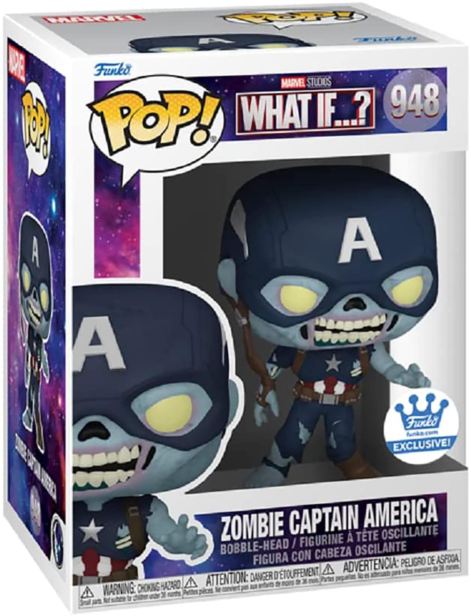 Amazon.com: Funko 58254 Pop! Marvel: What If - Zombie Captain