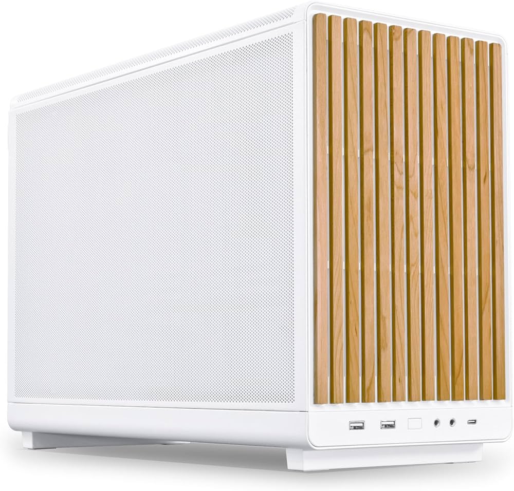 Amazon | LIANLI コンパクトPCケース A3-mATX-WD White 木製フロント