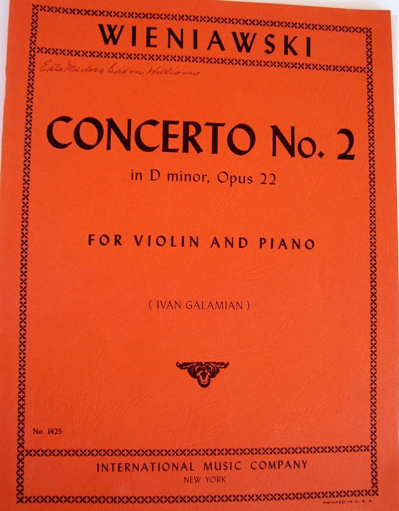 Amazon.com: Concerto No. 2 in D Minor- Opus 22 for Violin and