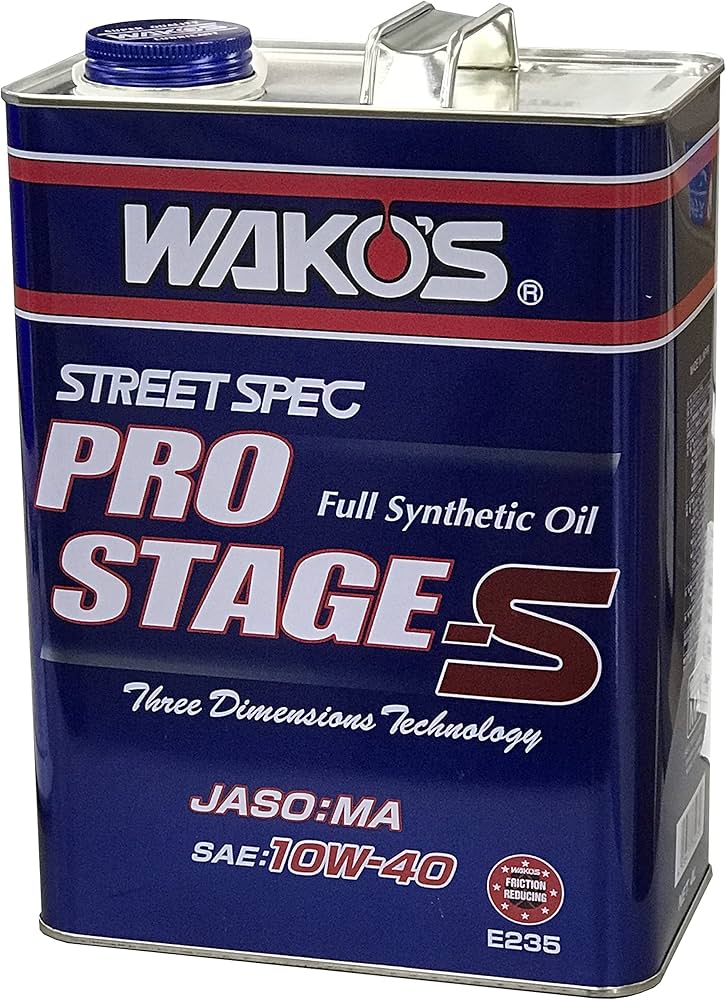 Amazon.co.jp: Wako's Engine Oil PRO-S40 Pro Stage S 10W-40 E235 4L