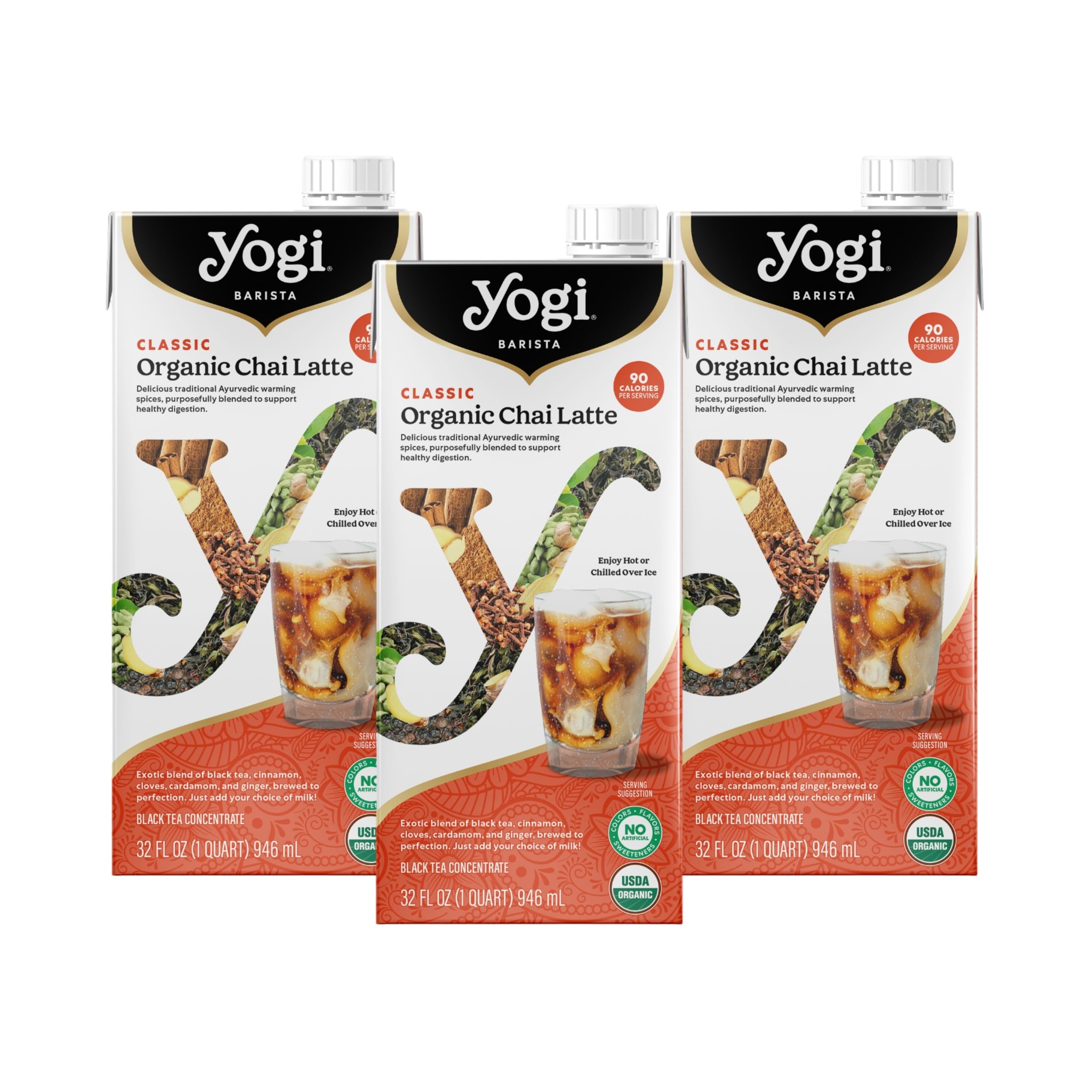 Amazon.com : Yogi Barista Classic Organic Chai Latte - 32 Fluid Oz