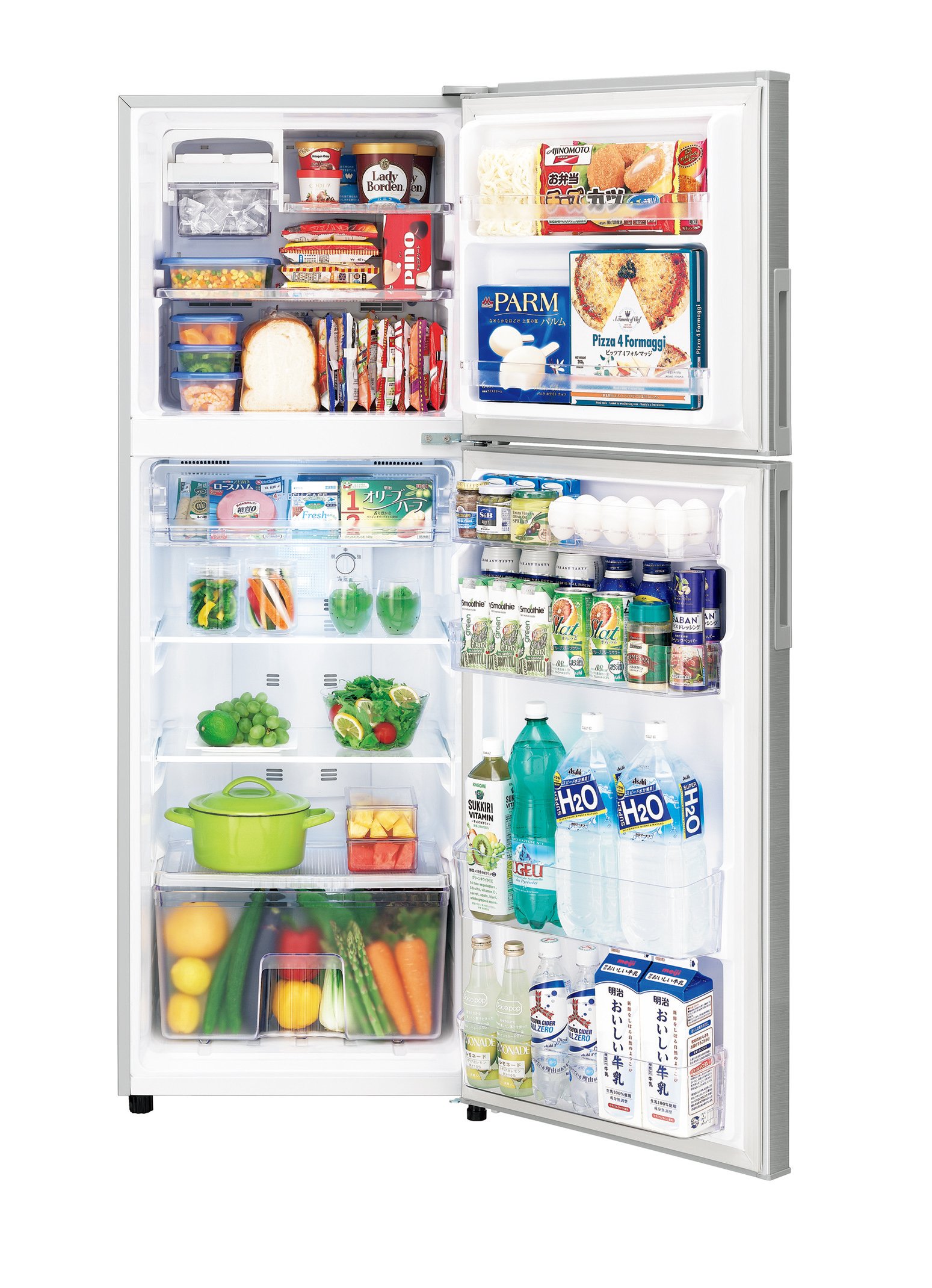 Amazon.co.jp: シャープ 冷蔵庫 2ドア 225Lタイプ シルバー SJ-D23B-S