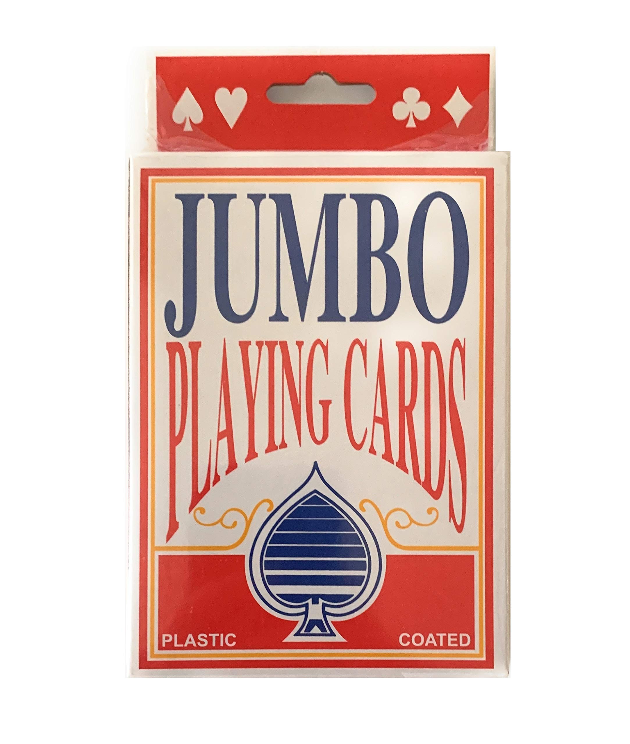 Amazon.com: Hapros Jumbo 3.5x5 Inch Playing Cards Plastic Coated