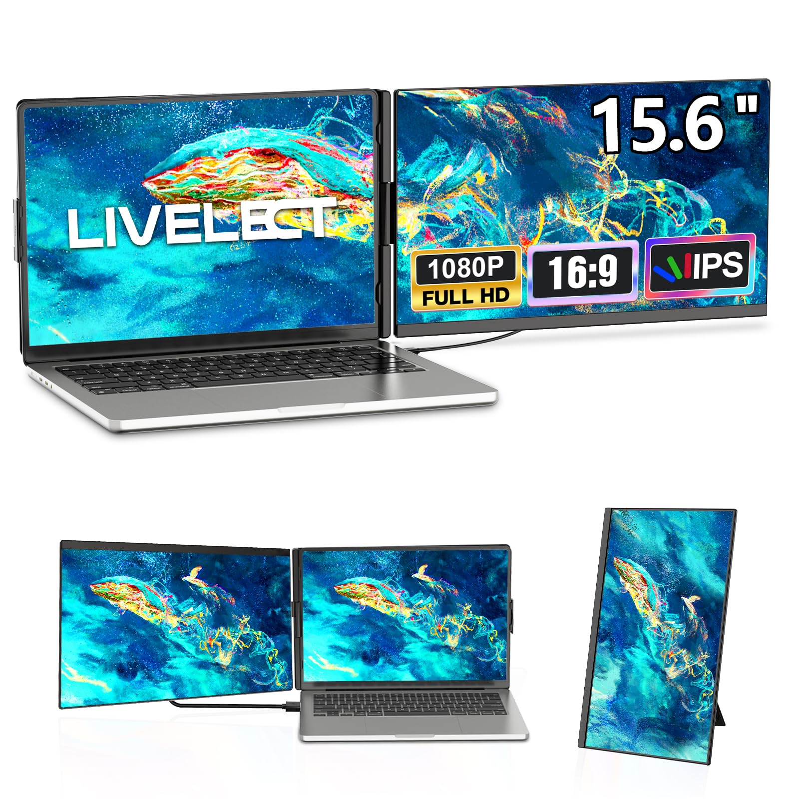 Amazon.co.jp: モバイルモニター 15.6インチ【2025新型ノートパソコン