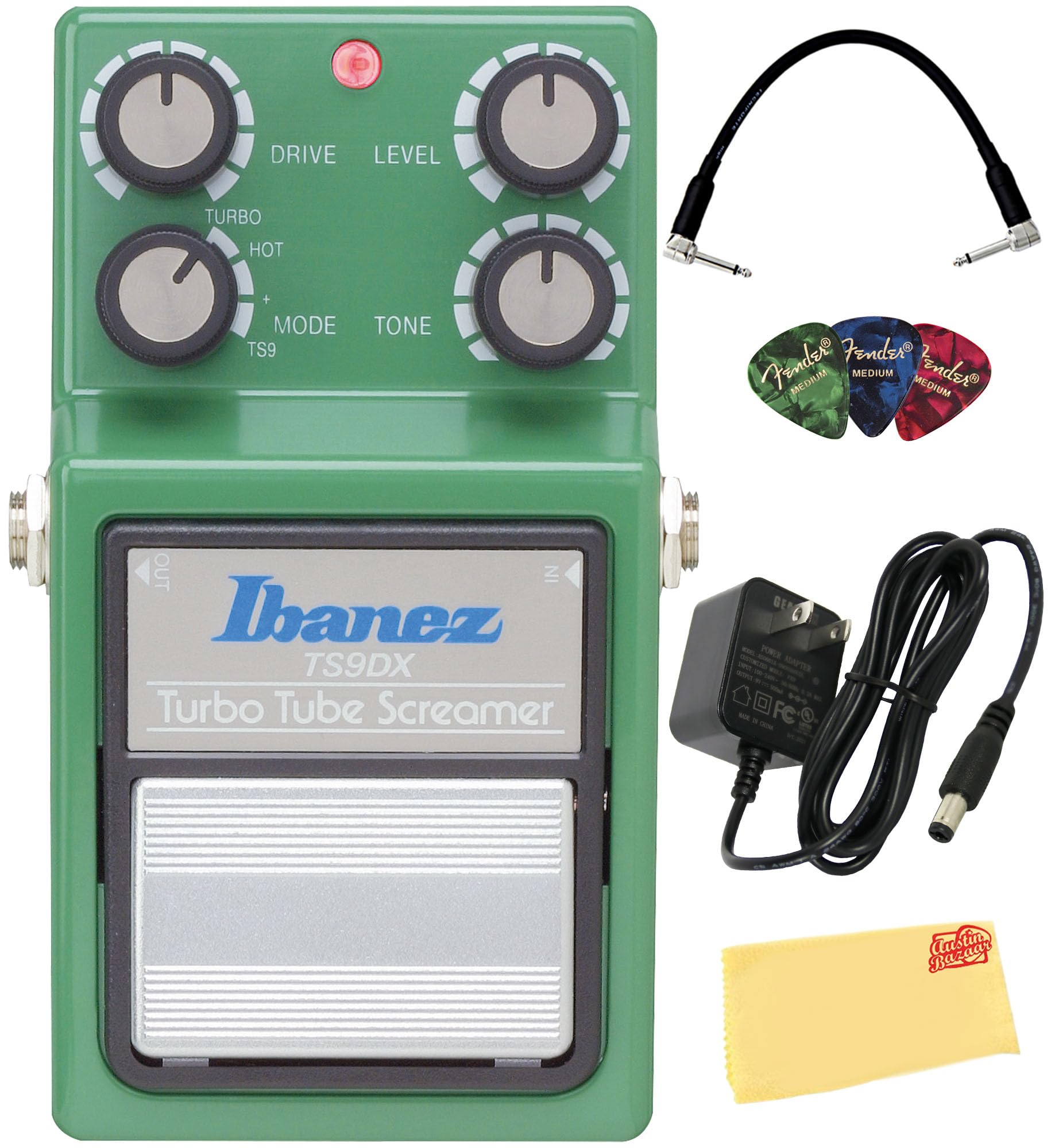 Amazon.com: Ibanez TS9DX Turbo Tube Screamer Overdrive Bundle with