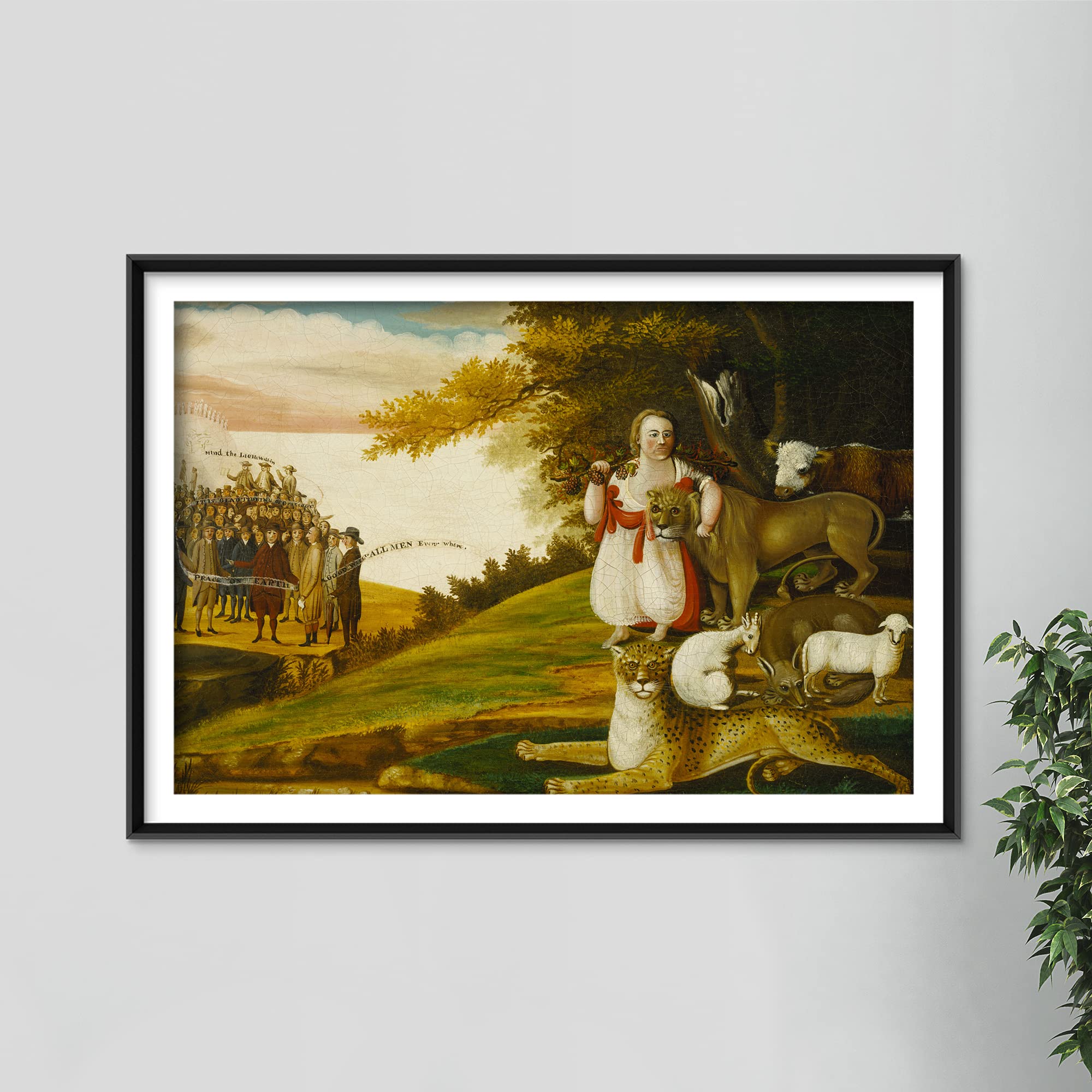 Amazon.com: Textured Paper - Edward Hicks - A Peaceable Kingdom