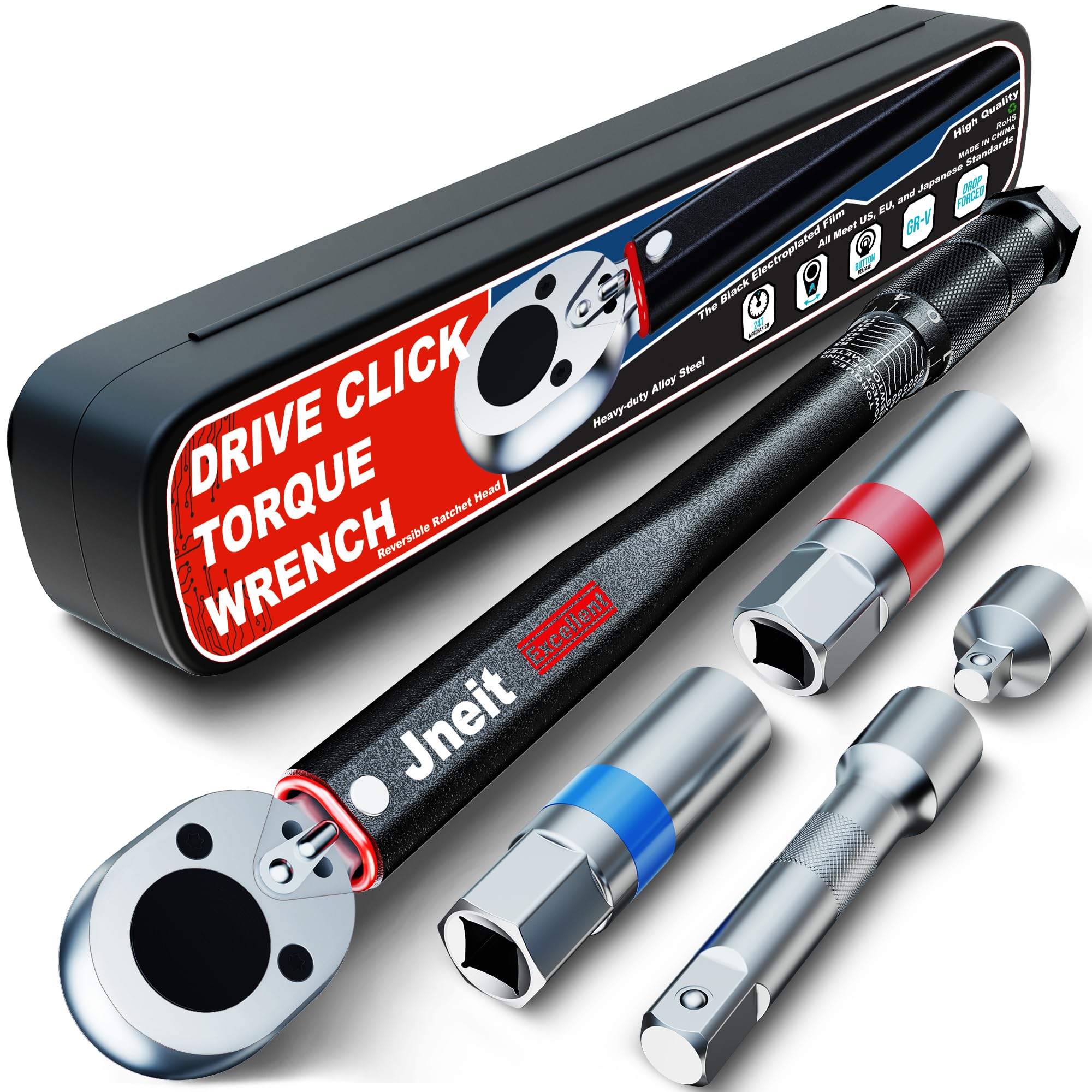 Amazon | Jneit トルクレンチ 車 バイク 差込角 9.5 mm (3/8インチ) 5