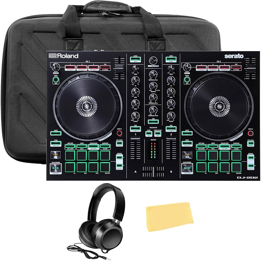Amazon.com: Roland DJ-202 DJ Controller Bundle with Case